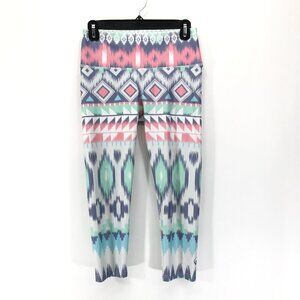 Inner Fire Apparel Aztec Print Cropped Leggings Women's Size 6 Capri Activewear